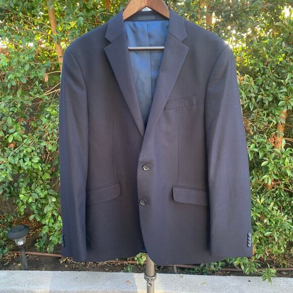 Kenneth Cole Reaction Techni-Cole Navy Blazer - Picture 1 of 10